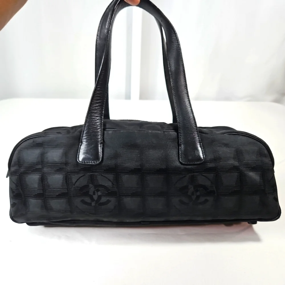 Chanel Black Travel Line Vintage Purse
